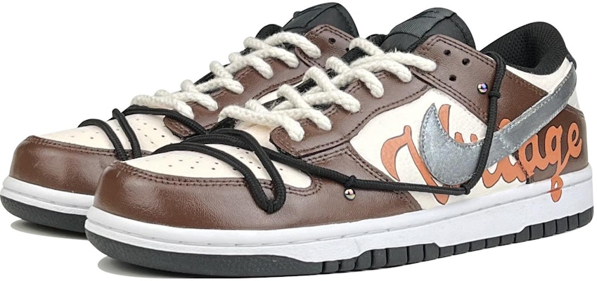 나이키 덩크 로우 '블랙 브라운 그래피티' (커스텀) DH9765-002(TeamD-GS款禁锢) Lookbook 나이키 덩크 로우 '블랙 브라운 그래피티' (커스텀) DH9765-002(TeamD-GS款禁锢)