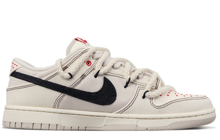 Lookbook 【訂製球鞋】 Nike Dunk Low 天祐愛人 嘻哈街頭 夏日戶外 麻繩復古 刺子銹做舊 高街 低筒 板鞋 男款 黑棕