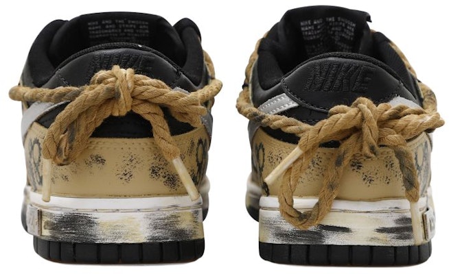 【訂製球鞋】 Nike Dunk Low 時間齒輪 HRZZ 銀勾 做舊 麻繩 解構鞋帶 禮盒 低筒 板鞋 GS 黑棕 Shop 【訂製球鞋】 Nike Dunk Low 時間齒輪 HRZZ 銀勾 做舊 麻繩 解構鞋帶 禮盒 低筒 板鞋 GS 黑棕