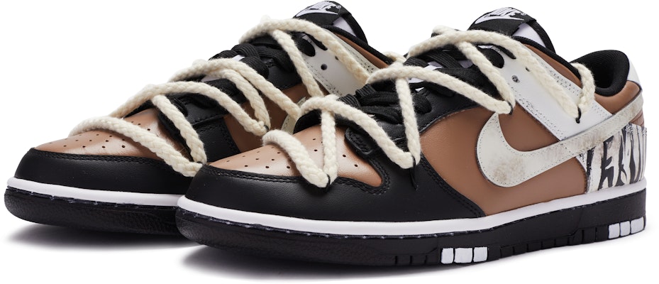 Zapatillas Nike Dunk Low 'Mustang Pintado a Mano en Negro, Marrón y Blanco' CW1590-100(TeamR-女款野马) Lookbook Zapatillas Nike Dunk Low 'Mustang Pintado a Mano en Negro, Marrón y Blanco' CW1590-100(TeamR-女款野马)