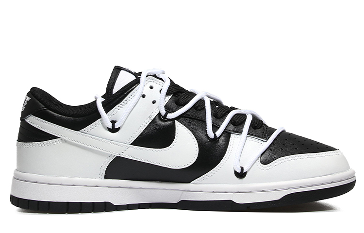 Order [Sepatu Kustom] Nike Dunk Low 'Hitam Dekonstruksi' DD1391-100(Team10-打孔反转男黑白QD)