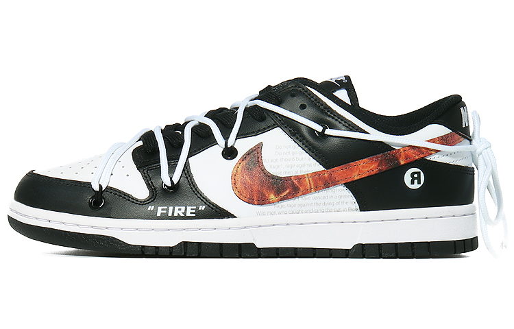[Custom Shoes] Nike Dunk Low 'Black Flame Rebirth'
