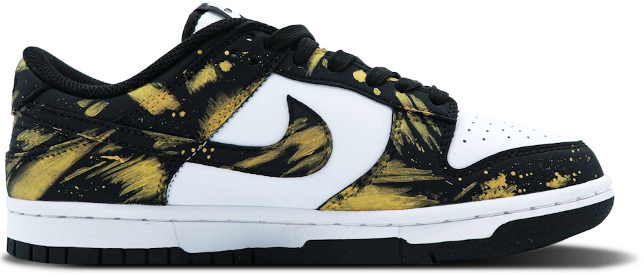 나이키 덩크 로우 '블랙 골드 팬다 카모' (커스텀) CW1590-100(Team147-黑金派对) Lookbook 나이키 덩크 로우 '블랙 골드 팬다 카모' (커스텀) CW1590-100(Team147-黑金派对)