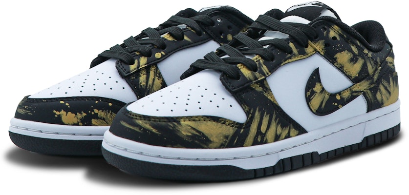 나이키 덩크 로우 '블랙 골드 팬다 카모' (커스텀) CW1590-100(Team147-黑金派对) Shop 나이키 덩크 로우 '블랙 골드 팬다 카모' (커스텀) CW1590-100(Team147-黑金派对)