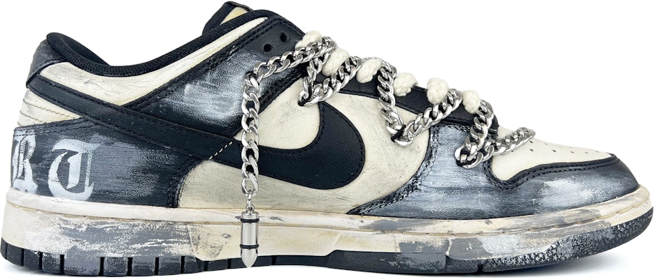 나이키 덩크 로우 '블랙 고스' (커스텀) DD1391-100(Team45-B计划) Order 나이키 덩크 로우 '블랙 고스' (커스텀) DD1391-100(Team45-B计划)