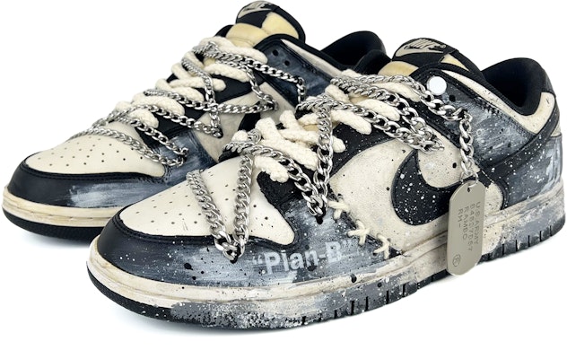 나이키 덩크 로우 '블랙 고스' (커스텀) DD1391-100(Team45-B计划) Lookbook 나이키 덩크 로우 '블랙 고스' (커스텀) DD1391-100(Team45-B计划)