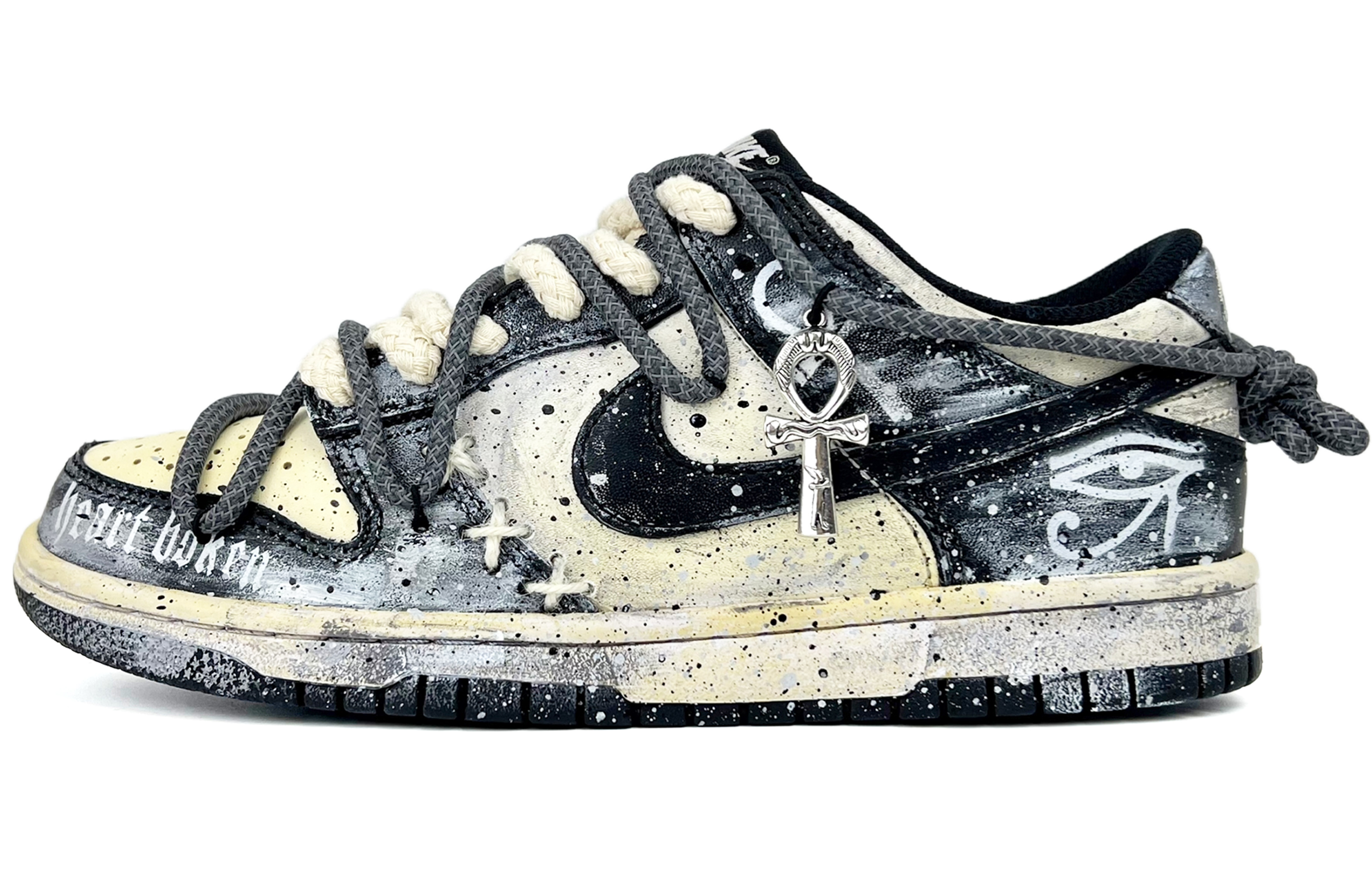 Buy [Custom Shoes] Nike Dunk Low 'Black Gothic Rope' - Novelship