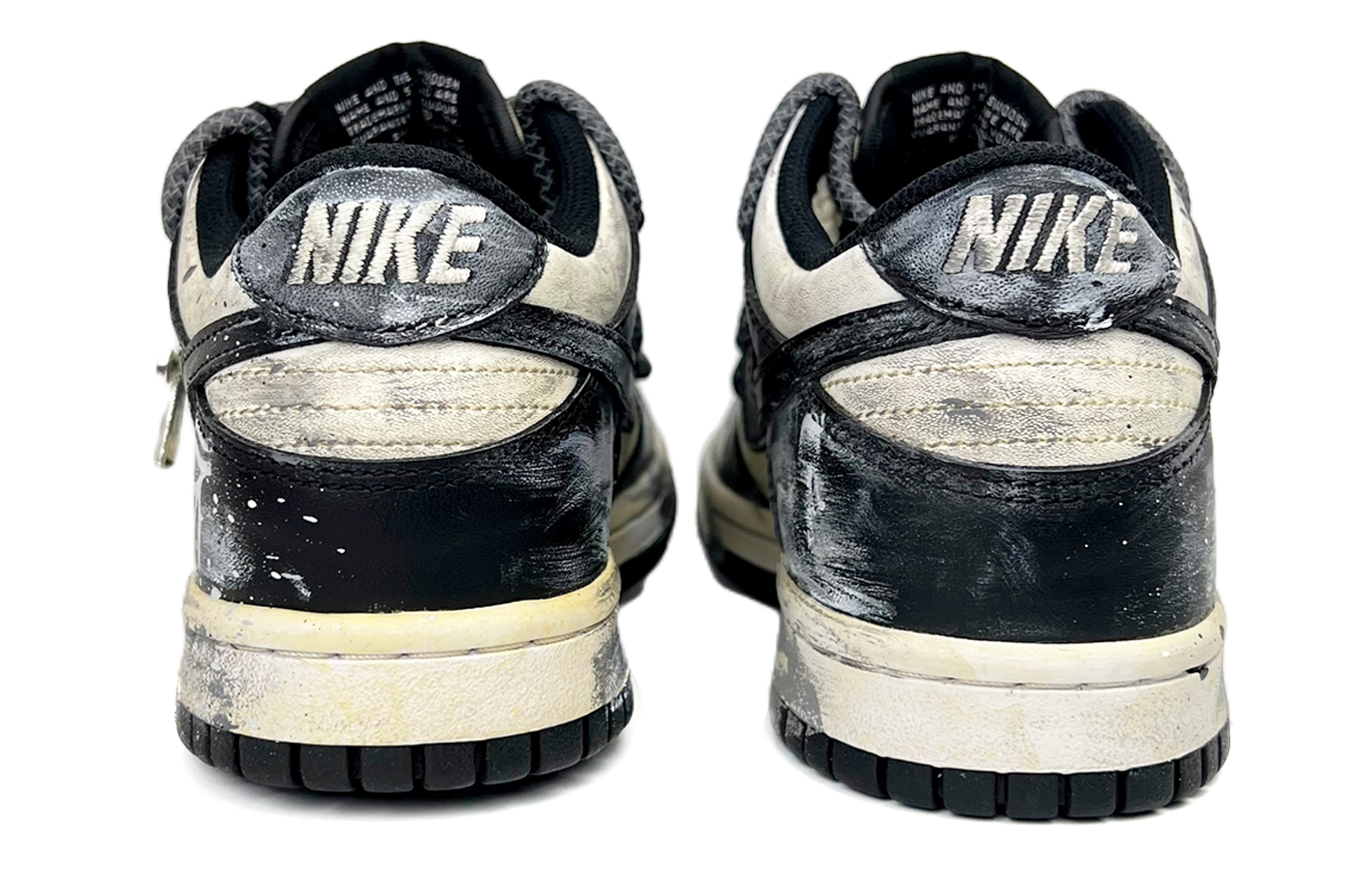 Shop [定制鞋] 耐克Dunk Low '黑色哥特绳' CW1590-100(Team45-上帝之眼)