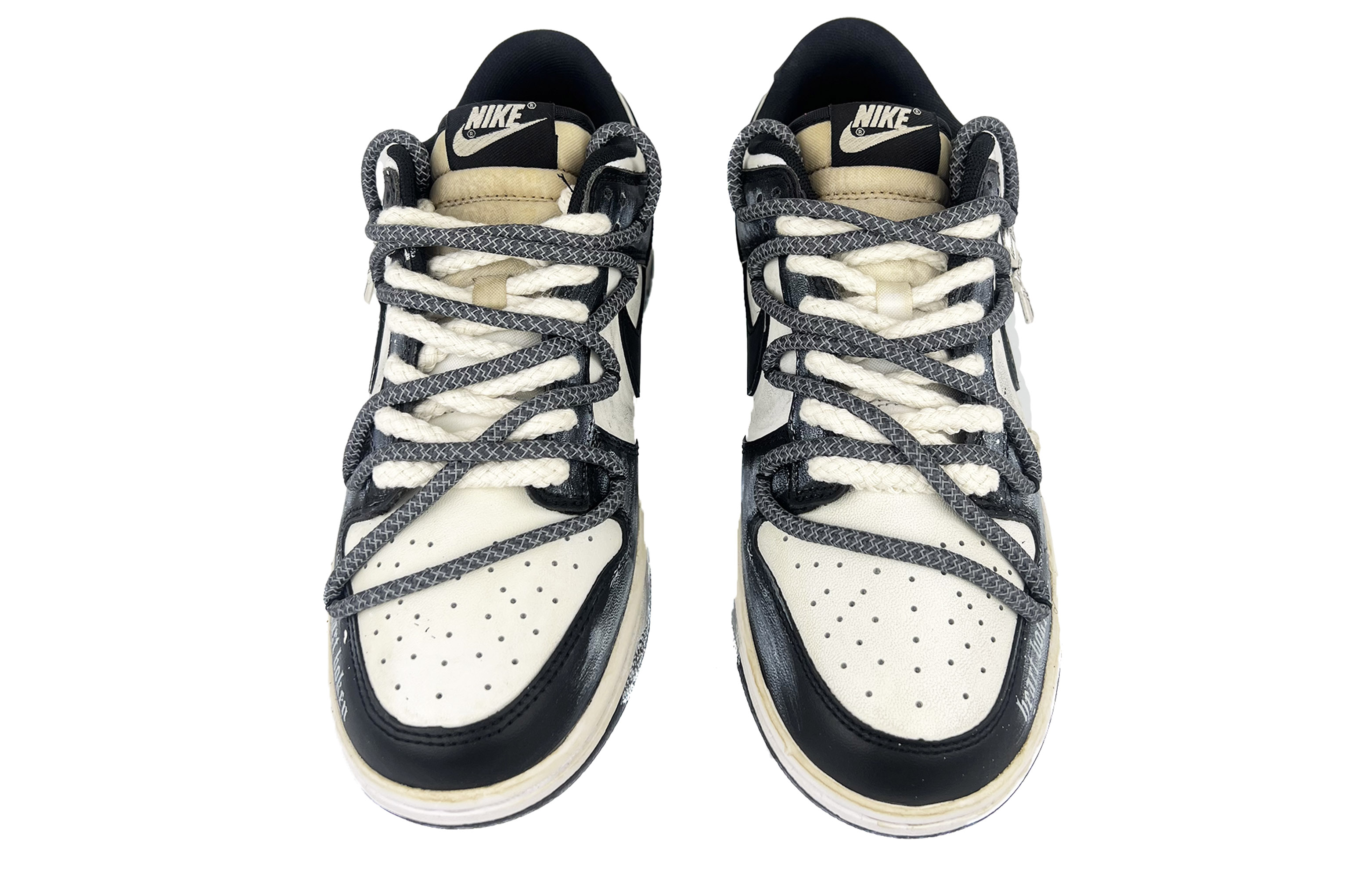 Purchase [定制鞋] 耐克Dunk Low '黑色哥特绳' CW1590-100(Team45-上帝之眼)