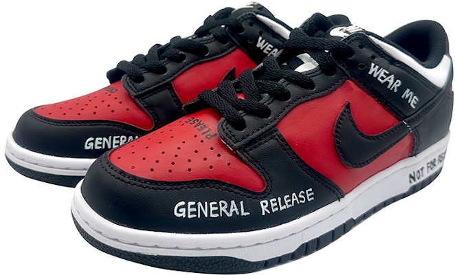 【自訂球鞋】Nike Dunk “黑色” 字母 塗鴉 簡約 手繪 惡搞 禁止拍照 低筒 滑板鞋 GS 黑紅色 Shop 【自訂球鞋】Nike Dunk “黑色” 字母 塗鴉 簡約 手繪 惡搞 禁止拍照 低筒 滑板鞋 GS 黑紅色