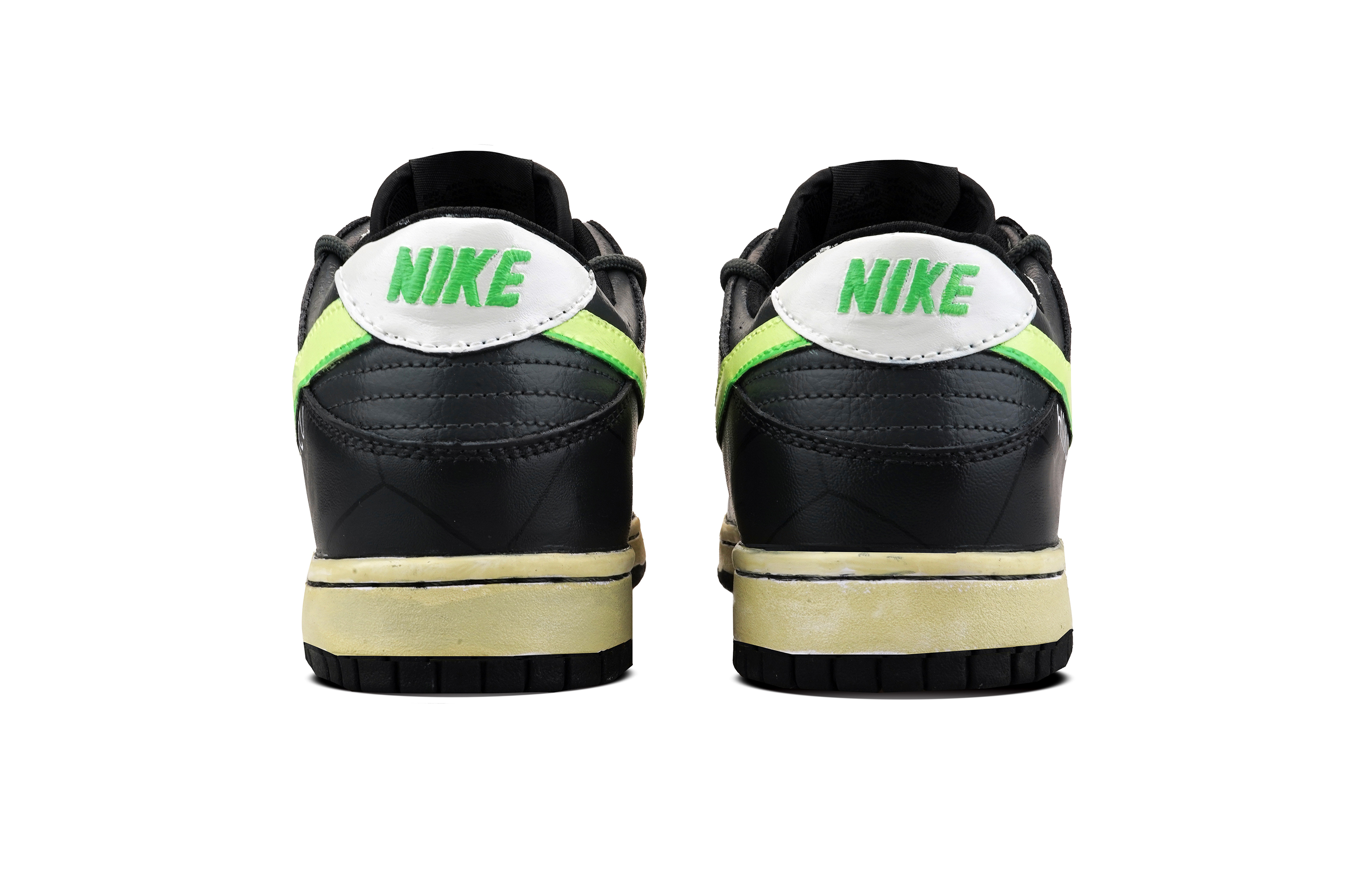 Purchase [Kasut Custom] Nike Dunk Low 'Hitam Hijau' FD1232-001-445767