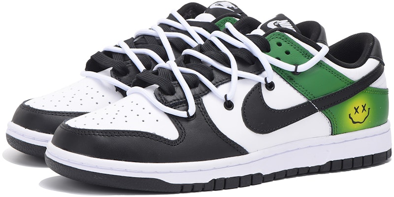 Zapatillas Nike Dunk Low 'Negro Verde Desconstruido Smile' Custom DD1391-100(Team拾伍-男款黑绿笑脸SBOX) Lookbook Zapatillas Nike Dunk Low 'Negro Verde Desconstruido Smile' Custom DD1391-100(Team拾伍-男款黑绿笑脸SBOX)