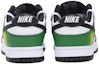 Shop Zapatillas Nike Dunk Low 'Negro Verde Desconstruido Smile' Custom DD1391-100(Team拾伍-男款黑绿笑脸SBOX)