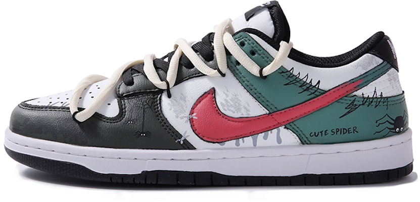 나이키 덩크 로우 '블랙 그린 그래피티' (커스텀) DD13910-100-445644 Buy 나이키 덩크 로우 '블랙 그린 그래피티' (커스텀) DD13910-100-445644