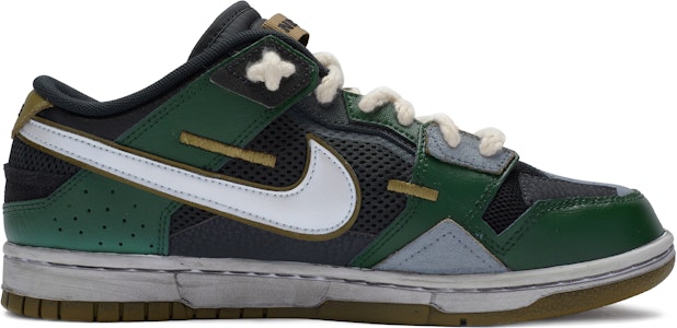 Nike Dunk Low カスタム ブラック/グリーン/グレー/ホワイト DM0128-001(TeamR-男款飞鸟) Order Nike Dunk Low カスタム ブラック/グリーン/グレー/ホワイト DM0128-001(TeamR-男款飞鸟)