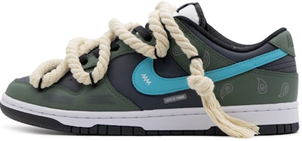 【定制鞋】Nike Dunk Low '黑绿龙井佩斯利' DD1391-100(Team57-男款龙井) Buy 【定制鞋】Nike Dunk Low '黑绿龙井佩斯利' DD1391-100(Team57-男款龙井)