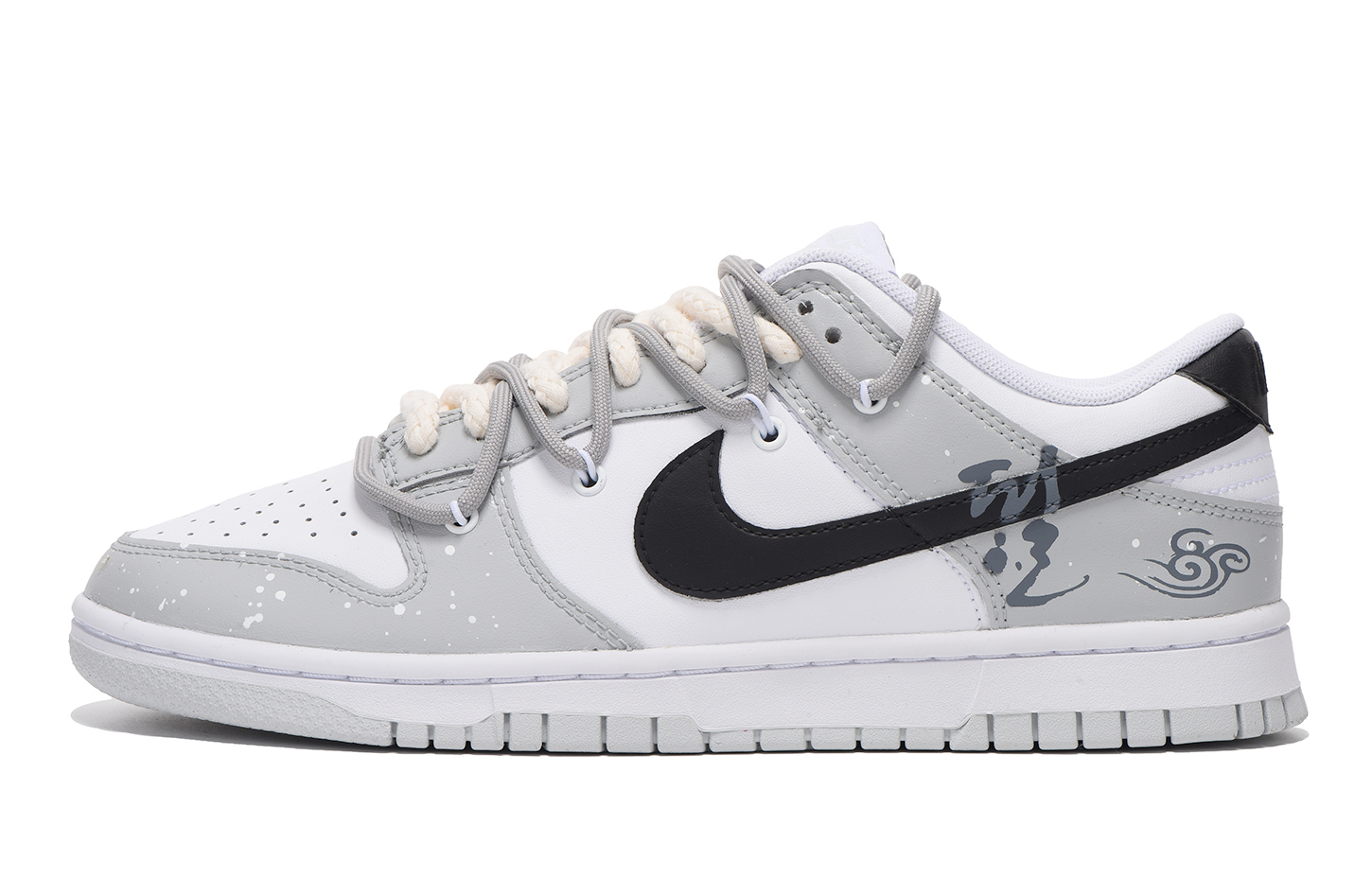 Buy 【訂製球鞋】Nike Dunk Low 解構 高街 低筒 滑板鞋 男款 黑灰