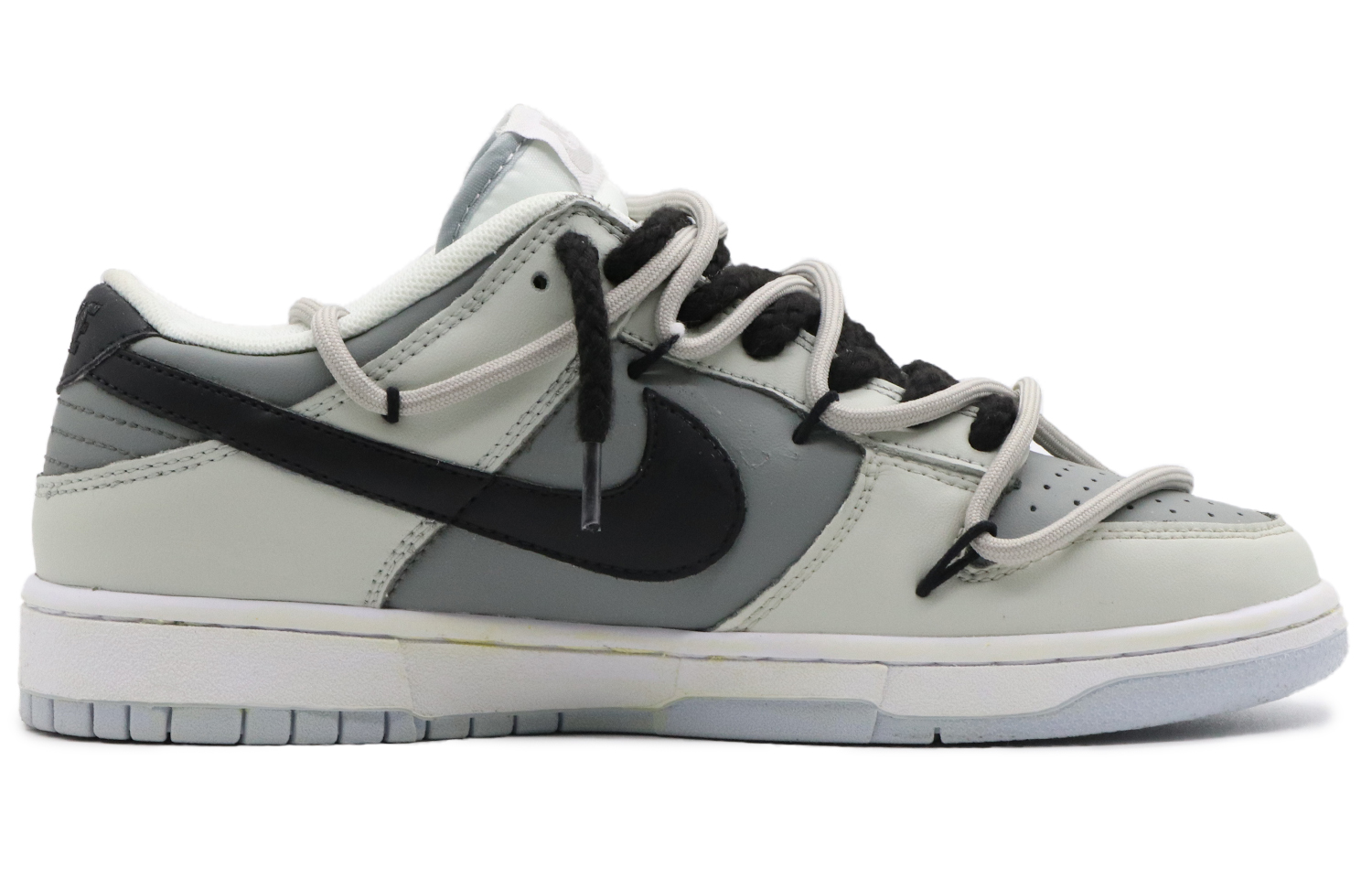 Order 【カスタムシューズ】ナイキ ダンク ロー「ブラック グレー デコンストラクテッド」 DV0831-101(Team57-男款沉寂)