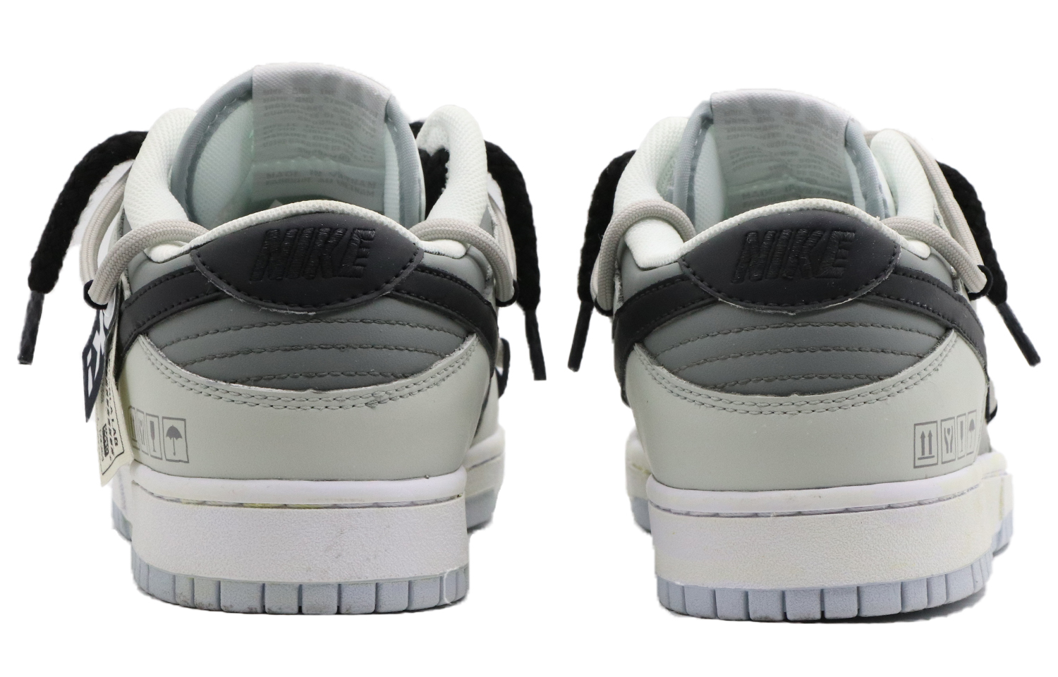 Shop 【カスタムシューズ】ナイキ ダンク ロー「ブラック グレー デコンストラクテッド」 DV0831-101(Team57-男款沉寂)