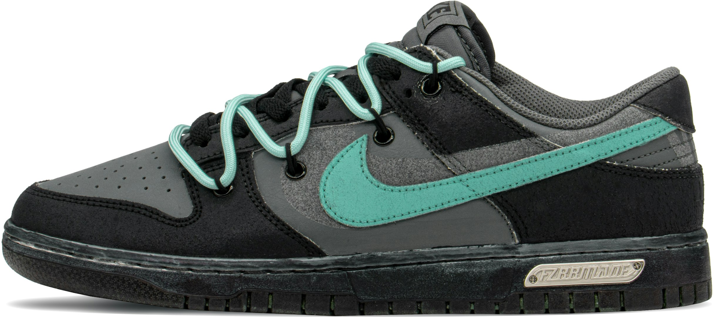 custom-shoes-nike-dunk-low-black-grey-green
