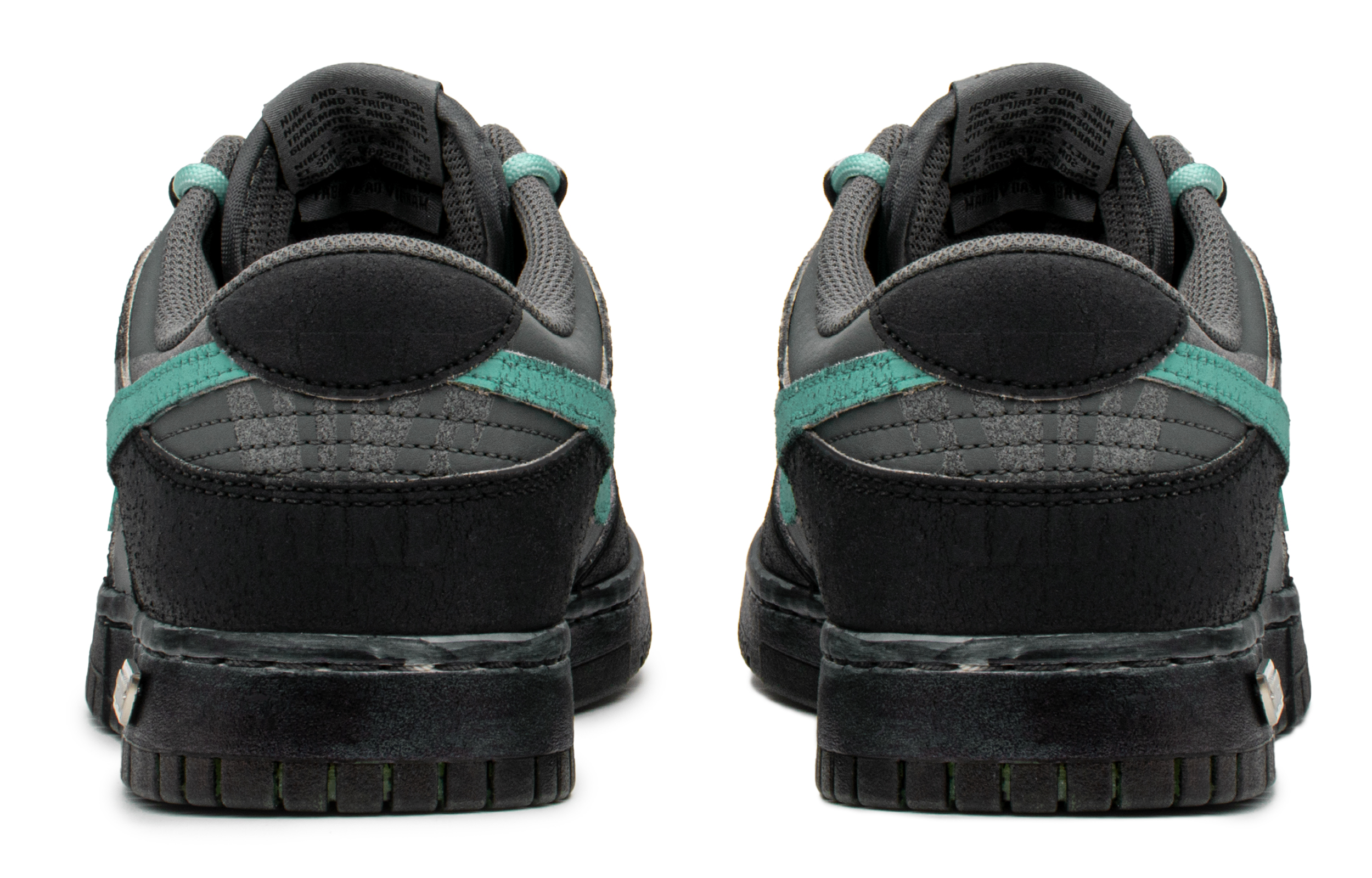 Shop [Zapatillas Personalizadas] Nike Dunk Low 'Negro Gris Verde' DQ7681-001(TeamA-DK钻石S-BOX)