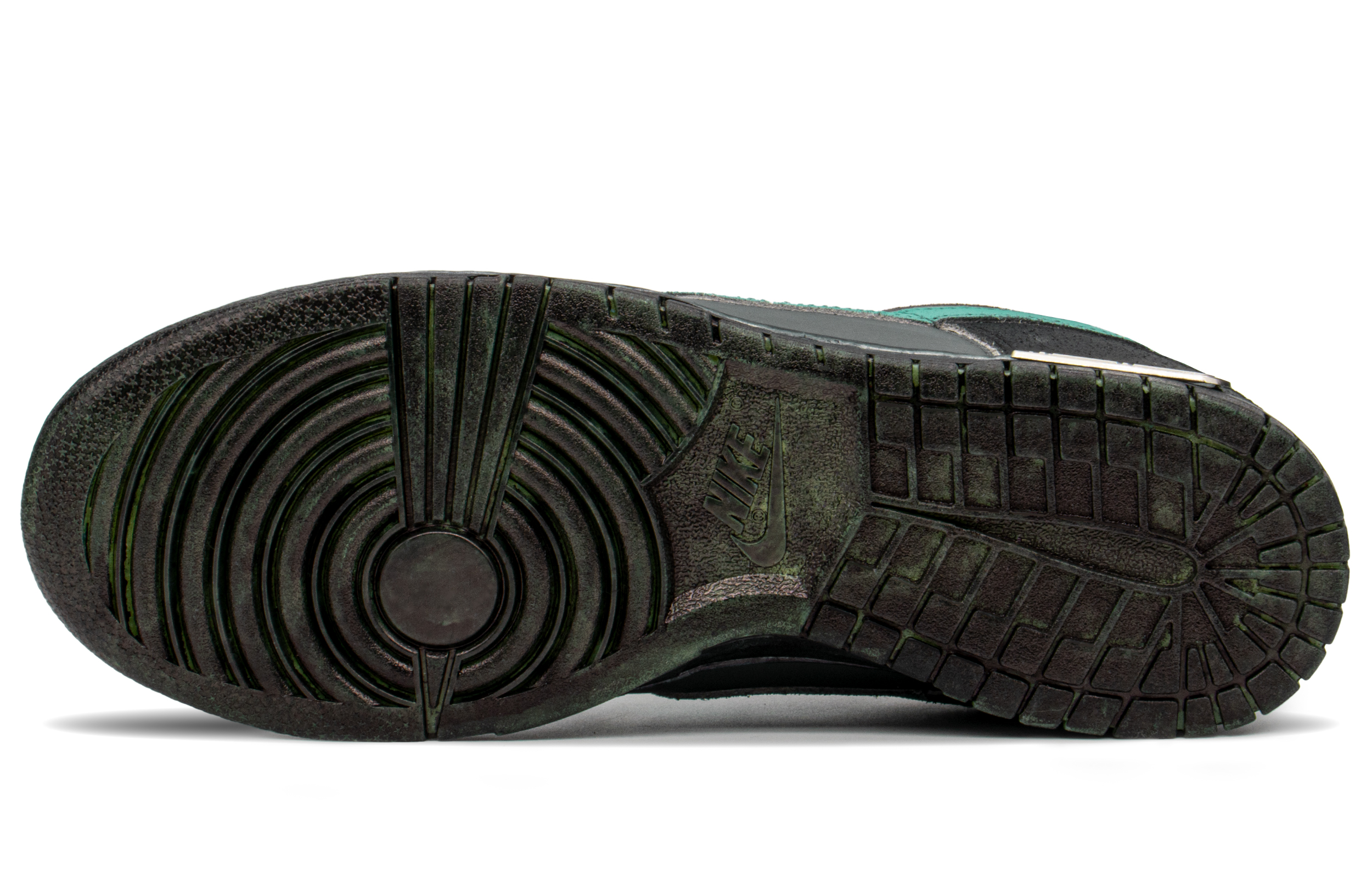 Purchase [Zapatillas Personalizadas] Nike Dunk Low 'Negro Gris Verde' DQ7681-001(TeamA-DK钻石S-BOX)