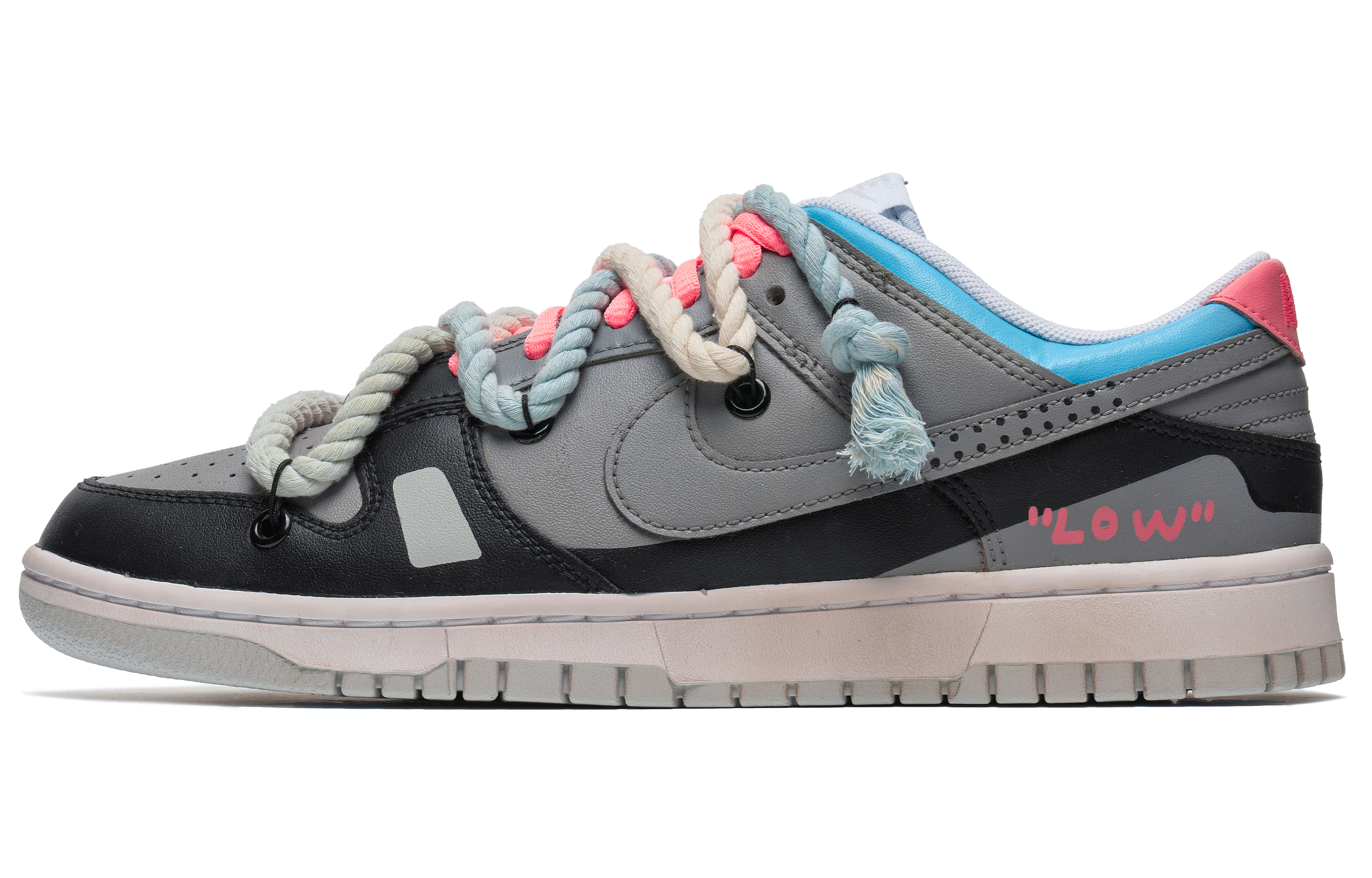 Buy ナイキ ダンク ロー「ブラック グレー ピンク マイアミ サウスコースト」カスタム シューズ DV0831-101(TeamB-迈阿密)