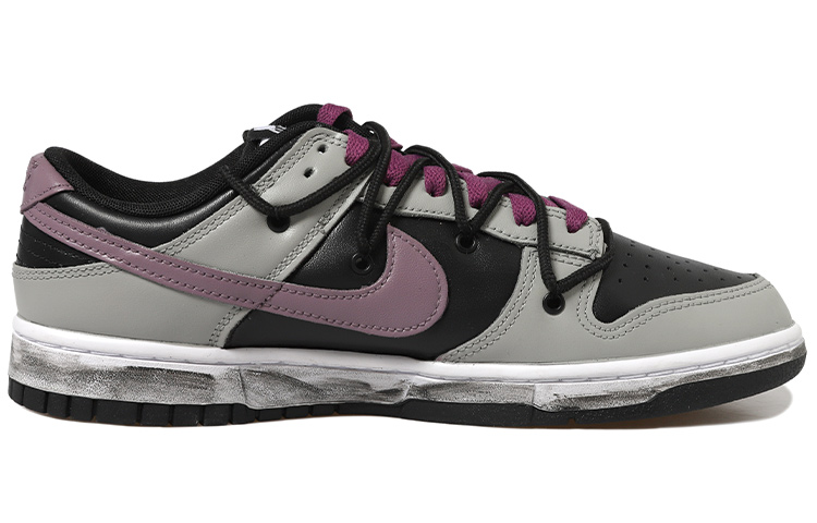 Order 나이키 덩크 로우 '블랙 그레이 퍼플 디컨 피죤' (커스텀) DJ6188-002(Team拾玖-黑灰鸽子男S-BOX)