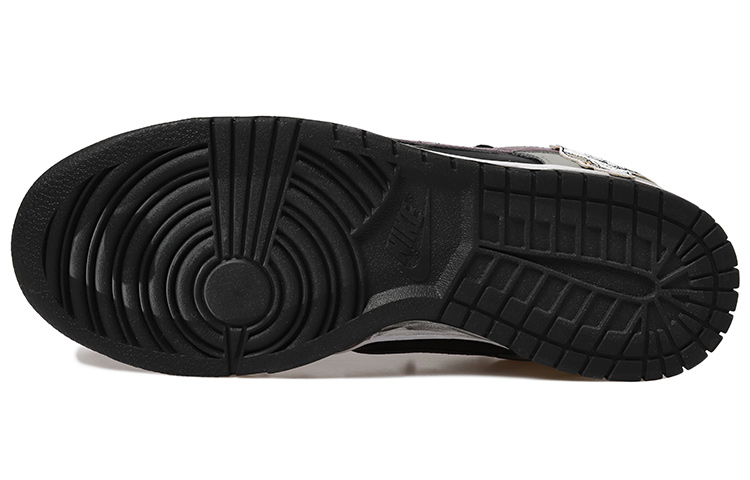 Details for 나이키 덩크 로우 '블랙 그레이 퍼플 디컨 피죤' (커스텀) DJ6188-002(Team拾玖-黑灰鸽子男S-BOX)