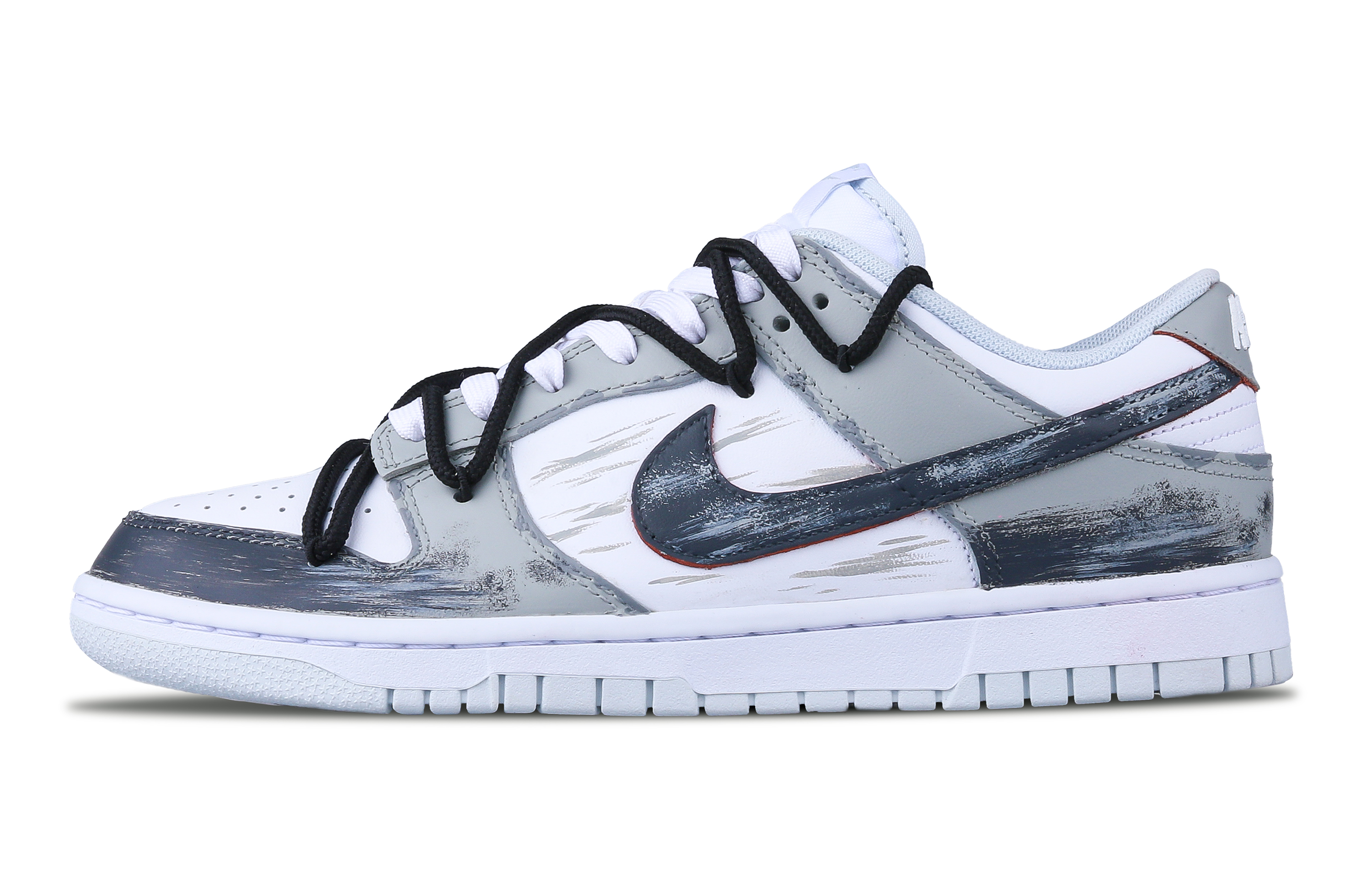 Buy 【客製化球鞋】 Nike Dunk 暴雪 緩震耐磨 低筒 板鞋 男女款 黑灰色