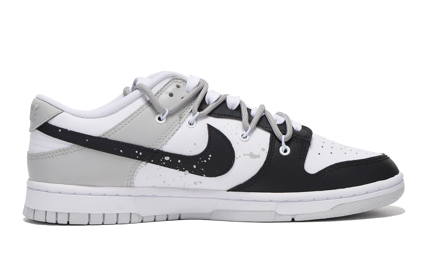 [Custom Shoes] Nike Dunk Low 'Black Grey Splatter Deconstructed' 圖 2