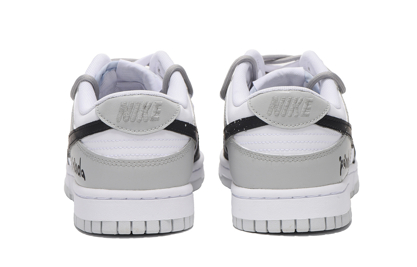 [Custom Shoes] Nike Dunk Low 'Black Grey Splatter Deconstructed' 圖 4