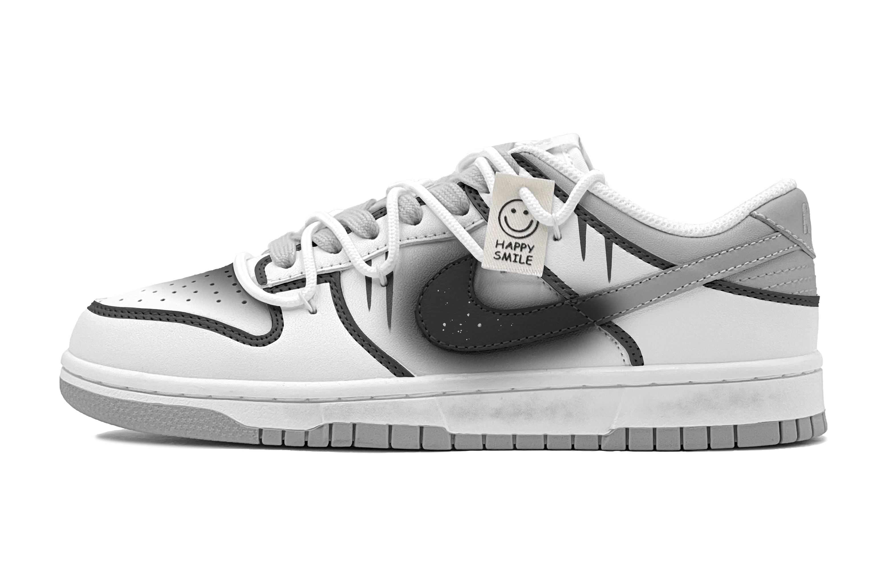 Buy [Sepatu Kustom] Nike Dunk Low 'Black Humor - Hitam Abu-Hitam' DV0831-101(TeamS-黑色幽默男S-BOX)