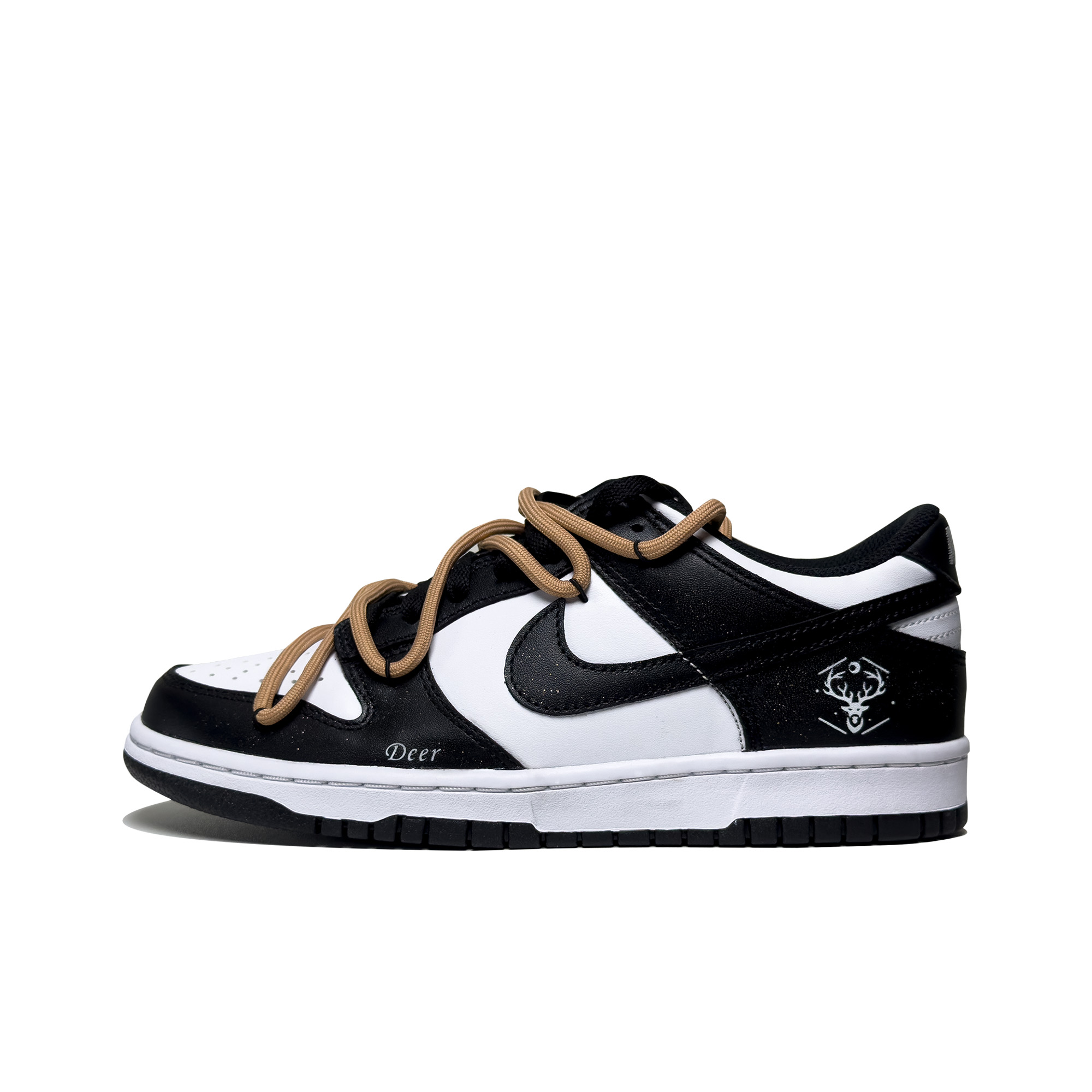 Buy 【客製球鞋】Nike Dunk Low 鹿歸時 漆點 防滑耐磨 低筒 板鞋 男款 黑白