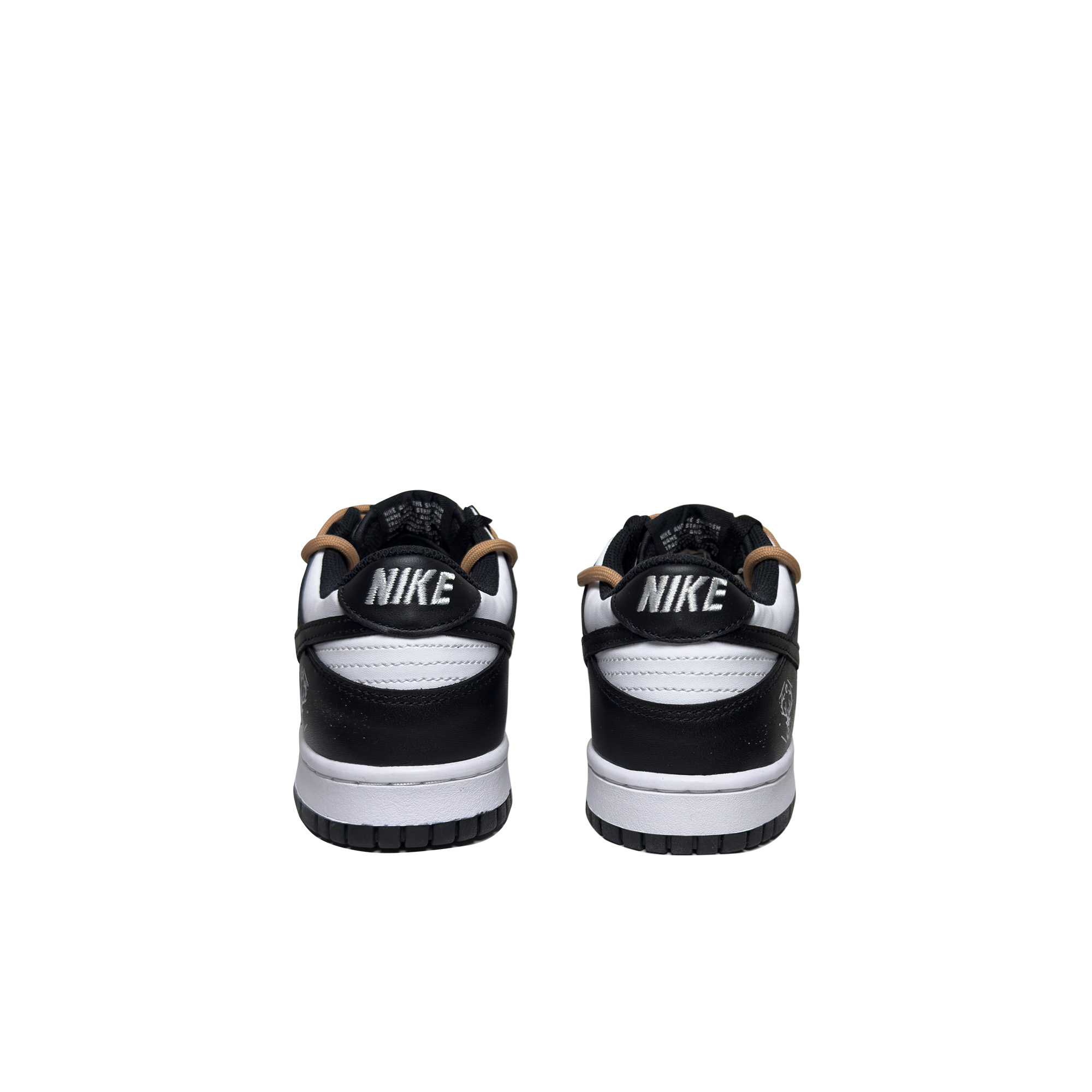 Shop 【客製球鞋】Nike Dunk Low 鹿歸時 漆點 防滑耐磨 低筒 板鞋 男款 黑白