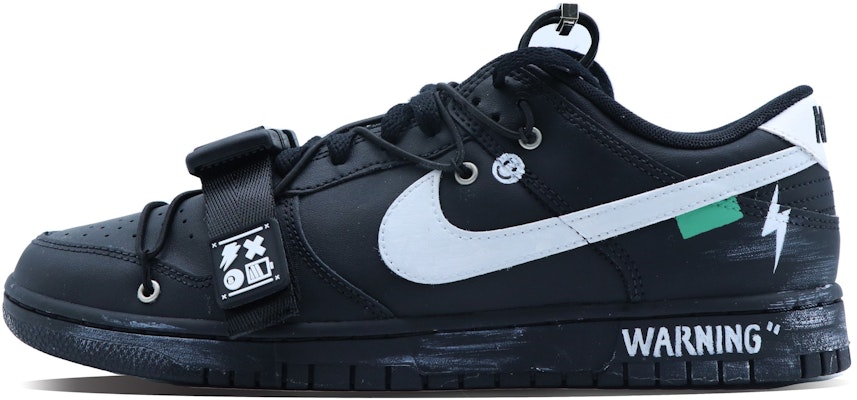 【訂製球鞋】Nike Dunk Low 黑騎士 功能風 士氣章 高街 解構 低筒 板鞋 GS 黑藍 Buy 【訂製球鞋】Nike Dunk Low 黑騎士 功能風 士氣章 高街 解構 低筒 板鞋 GS 黑藍