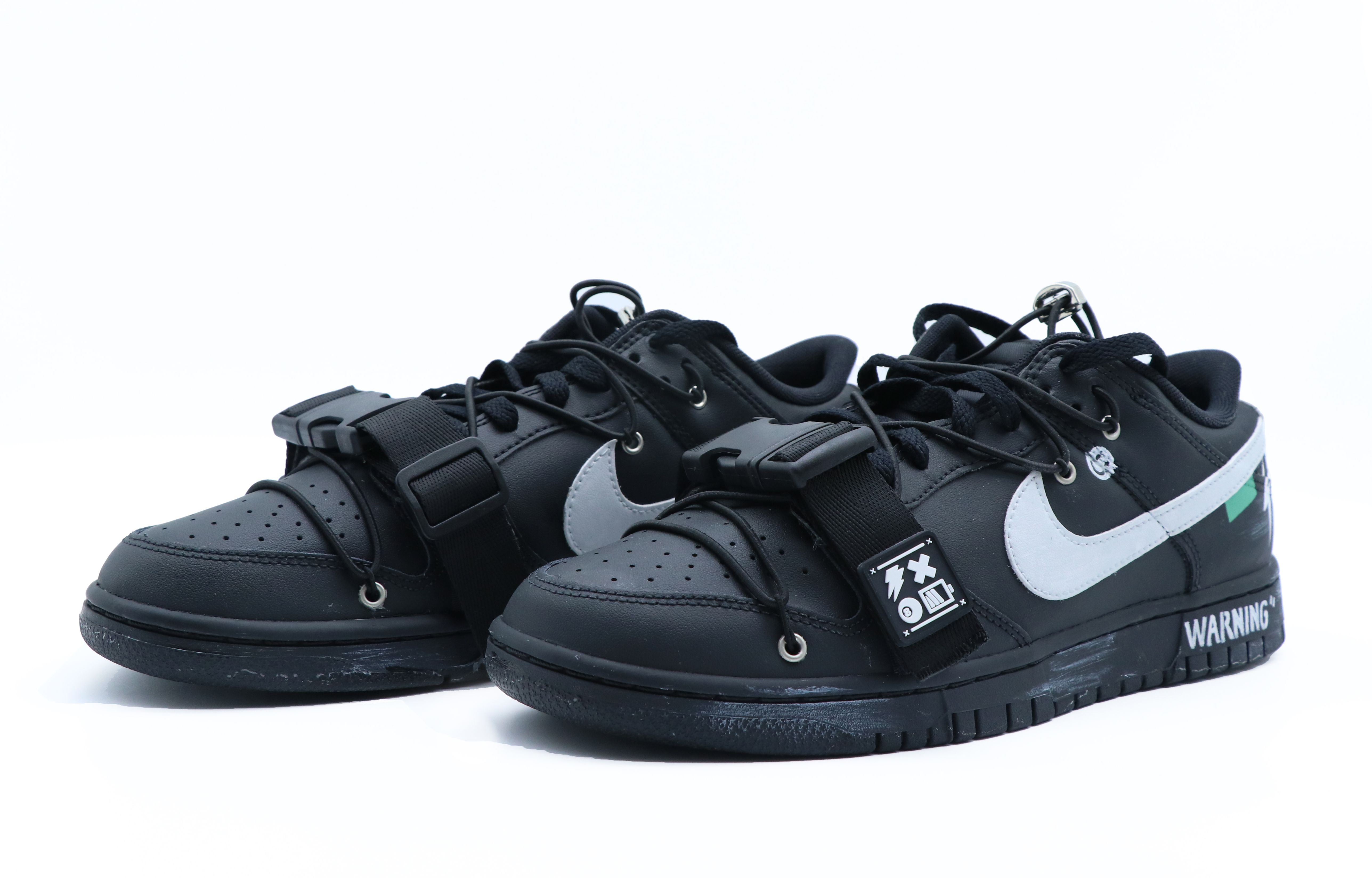 Lookbook [Kasut Custom] Nike Dunk Low 'Kesatria Hitam' DV0831-002(Team63-黑骑士)