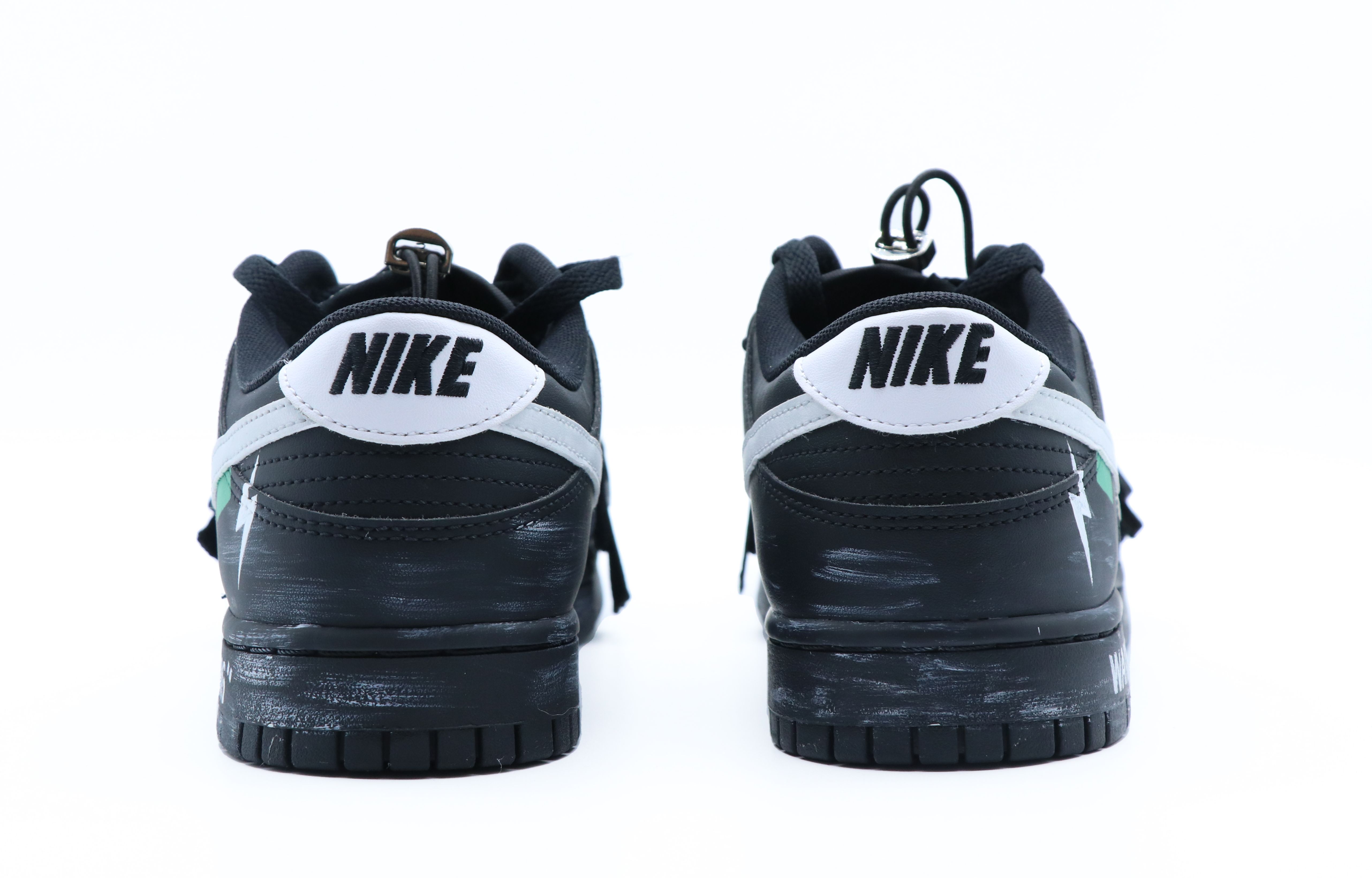 Shop [Kasut Custom] Nike Dunk Low 'Kesatria Hitam' DV0831-002(Team63-黑骑士)