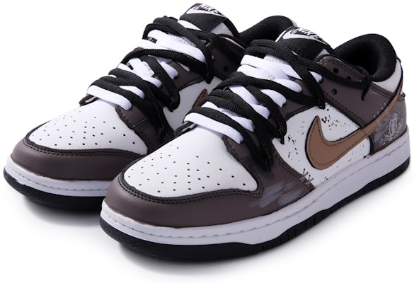 【客製球鞋】Nike Dunk低筒黑色摩卡仙人掌 簡約百搭 防滑減震 休閒鞋 男款 褐色 Lookbook 【客製球鞋】Nike Dunk低筒黑色摩卡仙人掌 簡約百搭 防滑減震 休閒鞋 男款 褐色