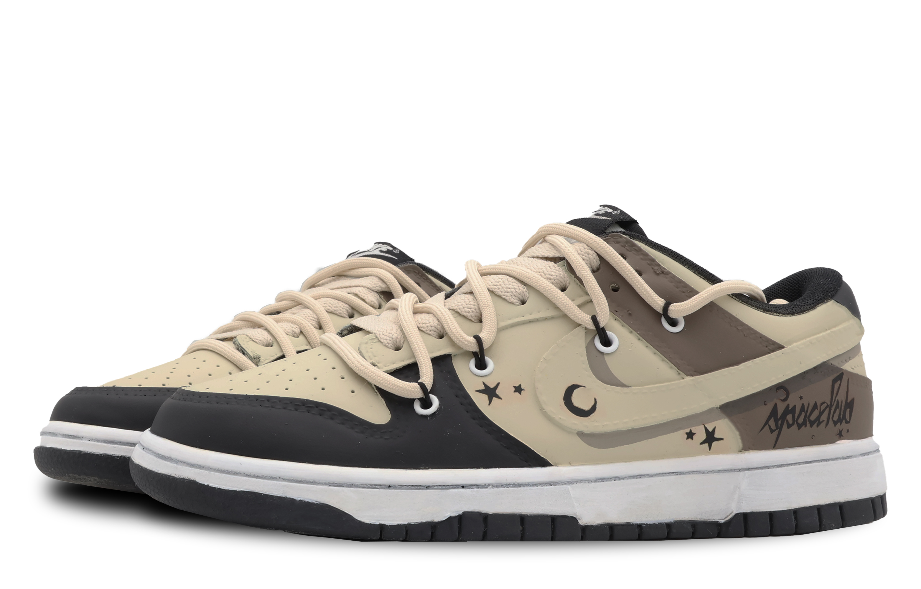 Shop [Zapatillas Personalizadas] Nike Dunk Low 'Graffiti Luna Negra' DD1391-100(Team53-男款月亮实验室)