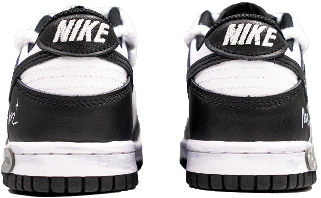 【客製球鞋】Nike Dunk Low 黑色月光 漸變星空 麻繩鞋帶 極簡 低筒 板鞋 GS 黑白 Shop 【客製球鞋】Nike Dunk Low 黑色月光 漸變星空 麻繩鞋帶 極簡 低筒 板鞋 GS 黑白