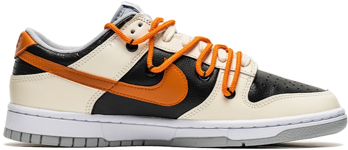 【定制球鞋】 Nike Dunk Low 野鶴製造 復古風主題 解構雙鞋帶 低幫 板鞋 男款 黑米橙 特殊禮盒版 Order 【定制球鞋】 Nike Dunk Low 野鶴製造 復古風主題 解構雙鞋帶 低幫 板鞋 男款 黑米橙 特殊禮盒版