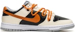 Order 【定制球鞋】 Nike Dunk Low 野鶴製造 復古風主題 解構雙鞋帶 低幫 板鞋 男款 黑米橙 特殊禮盒版