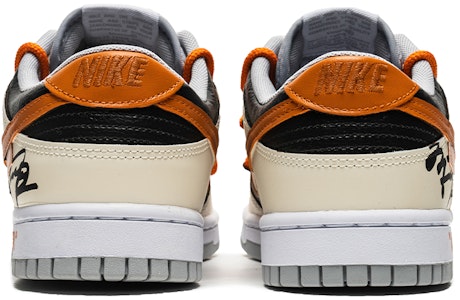 【定制球鞋】 Nike Dunk Low 野鶴製造 復古風主題 解構雙鞋帶 低幫 板鞋 男款 黑米橙 特殊禮盒版 Shop 【定制球鞋】 Nike Dunk Low 野鶴製造 復古風主題 解構雙鞋帶 低幫 板鞋 男款 黑米橙 特殊禮盒版