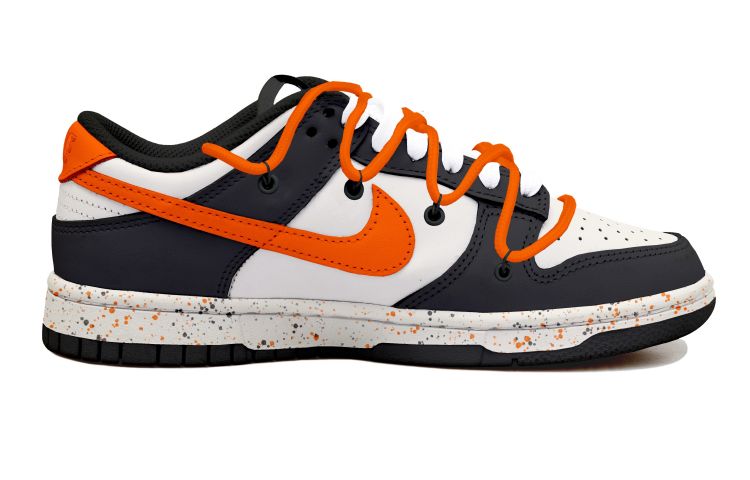Lookbook 나이키 덩크 로우 '블랙 오렌지 베이지 해체 오션' (커스텀) DD1391-100(Team拾玖-泼墨活力橙S-BOX)