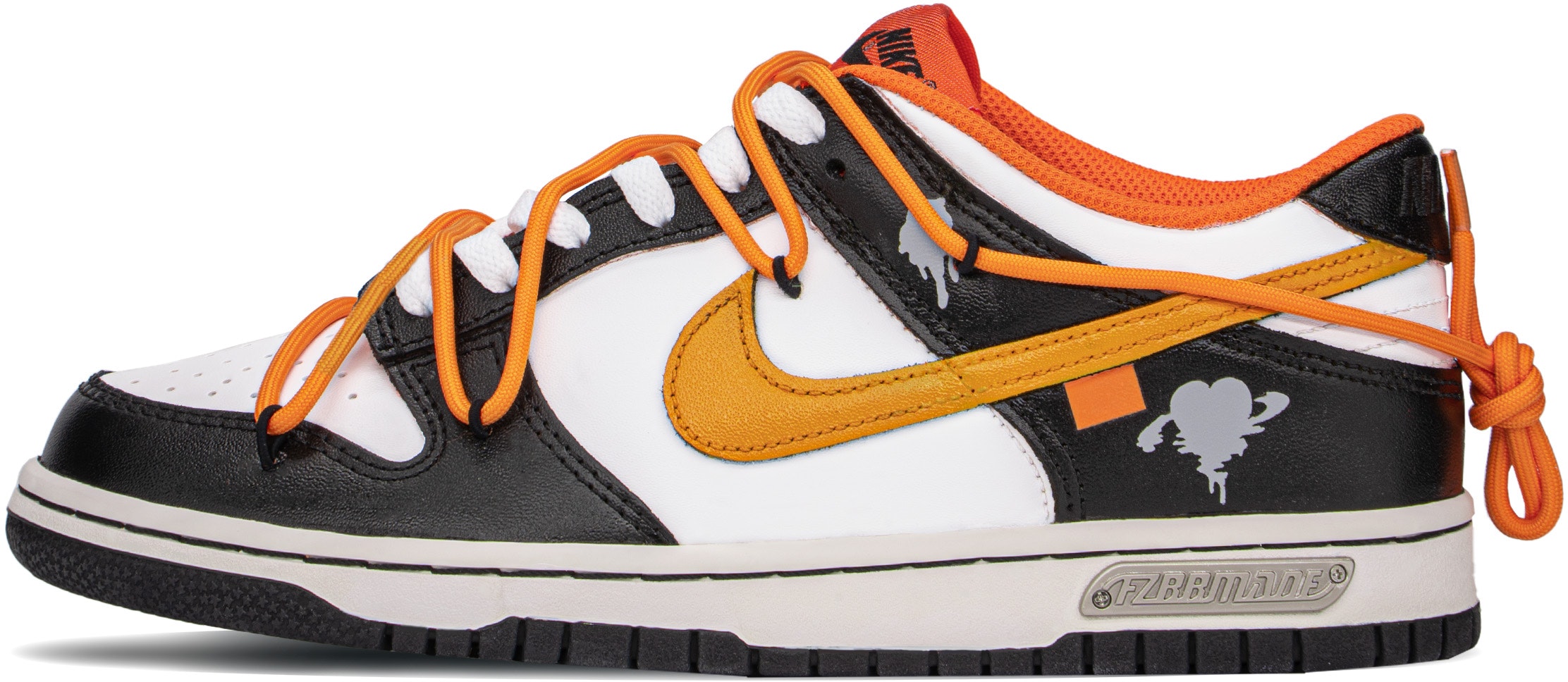 custom-shoes-nike-dunk-low-black-orange-heart-splatter-dh-9765-003-team-a