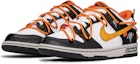 Lookbook 나이키 덩크 로우 '블랙 오렌지 하트 스플래터' (커스텀) DH9765-003(TeamA-黑橙爱心S-BOX)