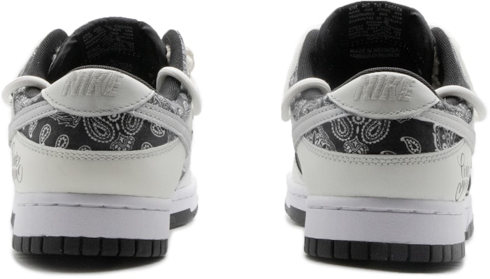 【客製化球鞋】 Nike Dunk Low 高街風 腰果花 解構 復古做舊 低筒 滑板鞋 GS 黑白 Shop 【客製化球鞋】 Nike Dunk Low 高街風 腰果花 解構 復古做舊 低筒 滑板鞋 GS 黑白