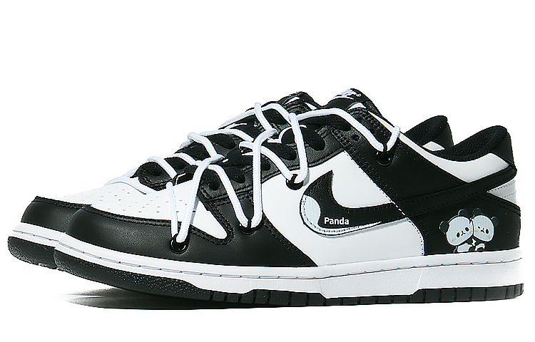 Lookbook [Kasut Tersuai] Nike Dunk Low 'Panda Hitam' CW1590-100(Team10-亲亲熊猫）