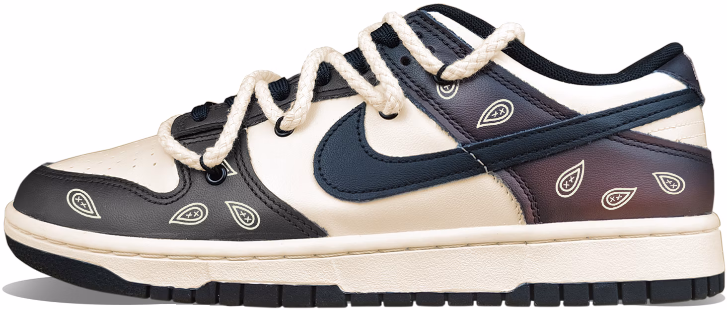 custom-shoes-nike-dunk-low-black-panda-american-coffee